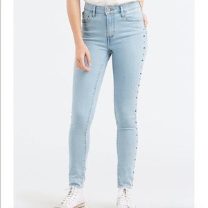 Levi’s 721 High Rise Studded Skinny Jeans